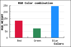 rgb background color #8348F5 mixer
