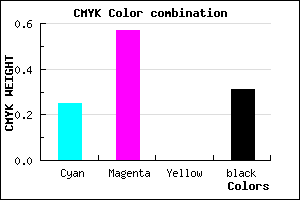 #834BAF color CMYK mixer