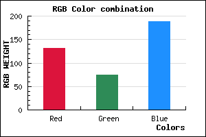 rgb background color #834BBD mixer