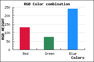 rgb background color #834BF0 mixer