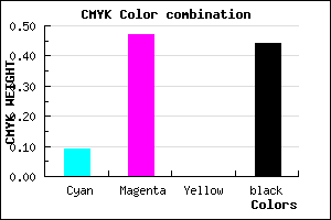 #834C90 color CMYK mixer