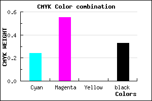 #834EAC color CMYK mixer