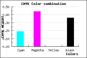 #835AA2 color CMYK mixer