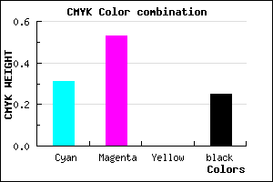 #835ABE color CMYK mixer