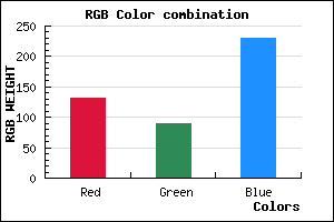 rgb background color #835AE6 mixer