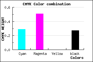 #835BB9 color CMYK mixer