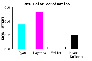 #835FCB color CMYK mixer