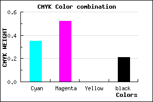 #8361C9 color CMYK mixer