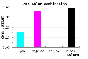 #84649C color CMYK mixer