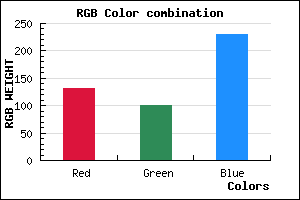 rgb background color #8464E6 mixer