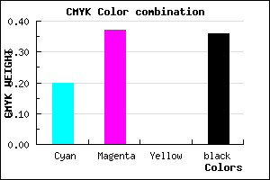 #8468A4 color CMYK mixer