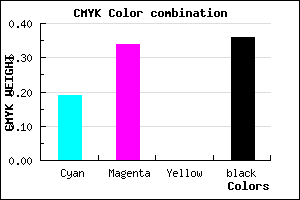 #846BA3 color CMYK mixer
