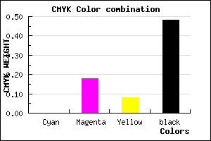 #846C7A color CMYK mixer