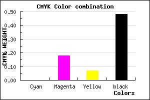 #846C7B color CMYK mixer