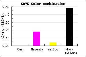 #846C7F color CMYK mixer
