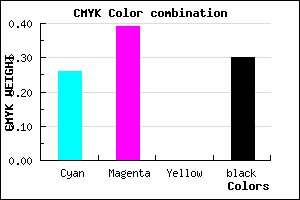#846CB2 color CMYK mixer
