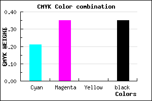 #846DA7 color CMYK mixer