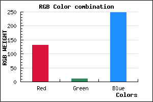 rgb background color #840BF9 mixer