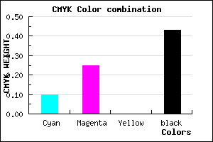 #846E92 color CMYK mixer