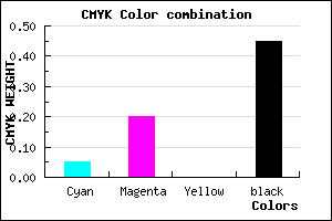 #846F8B color CMYK mixer
