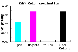 #846FA9 color CMYK mixer