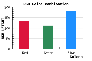 rgb background color #846FB7 mixer