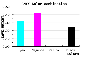 #846FC1 color CMYK mixer