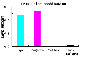 #8472FA color CMYK mixer
