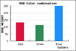 rgb background color #8472FA mixer