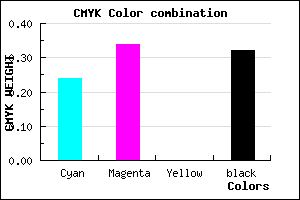 #8473AD color CMYK mixer