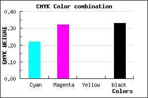 #8474AA color CMYK mixer
