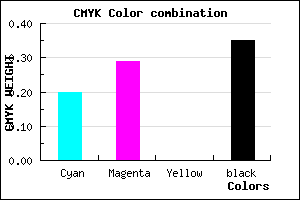 #8475A5 color CMYK mixer