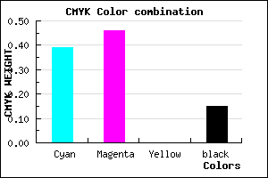 #8475D9 color CMYK mixer