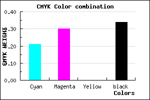 #8476A8 color CMYK mixer