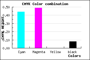 #8477EA color CMYK mixer