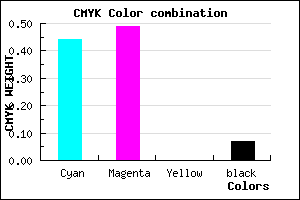 #8479ED color CMYK mixer
