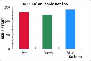 rgb background color #847B8D mixer