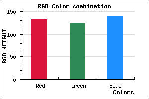 rgb background color #847C8C mixer