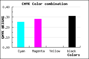 #847EB0 color CMYK mixer