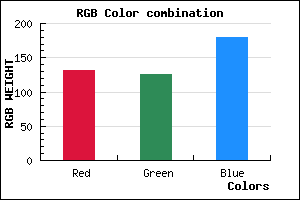 rgb background color #847EB4 mixer