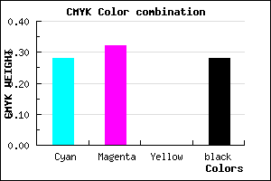 #847EB8 color CMYK mixer