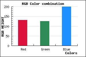 rgb background color #847EC8 mixer