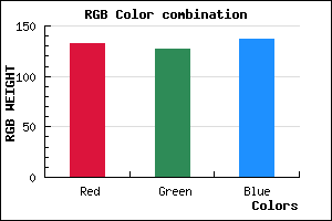 rgb background color #847F89 mixer