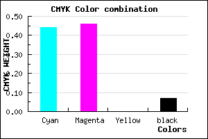 #8481ED color CMYK mixer