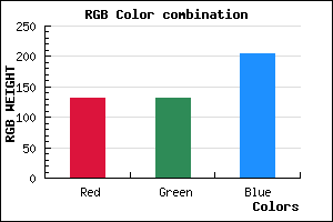 rgb background color #8484CC mixer