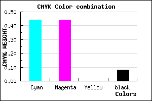 #8484EA color CMYK mixer