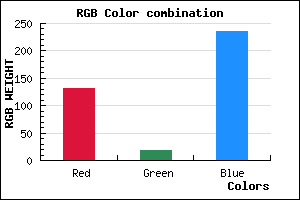 rgb background color #8412EC mixer