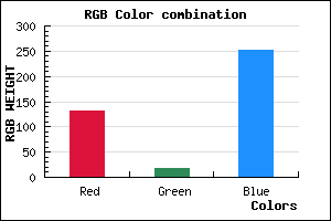 rgb background color #8412FB mixer