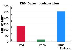 rgb background color #8412FE mixer