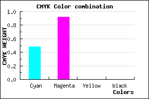 #8414FF color CMYK mixer